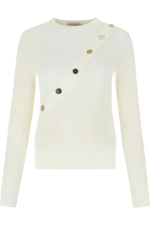 Alexander McQueen Ribbed-knit button-detail top