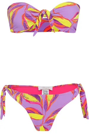 Brigitte Leaf-print bikini