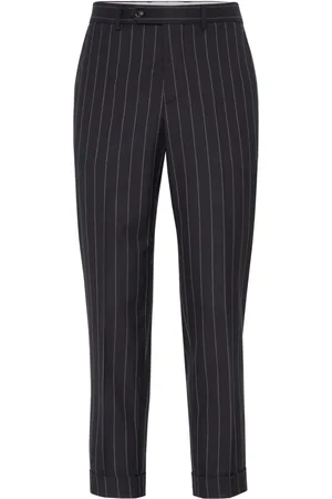 Brunello Cucinelli Pinstriped tailored trousers