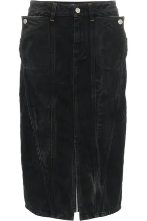 Givenchy High waisted fitted denim skirt