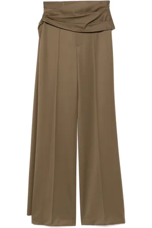 GIUSEPPE DI MORABITO Draped-detailing trousers