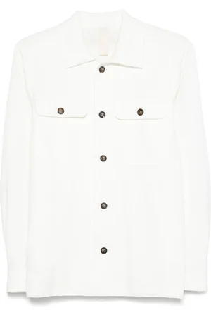ELEVENTY Classic-collar shirt jacket
