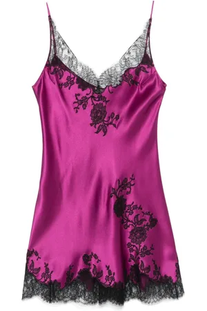 CARINE GILSON Lace-detail slip dress
