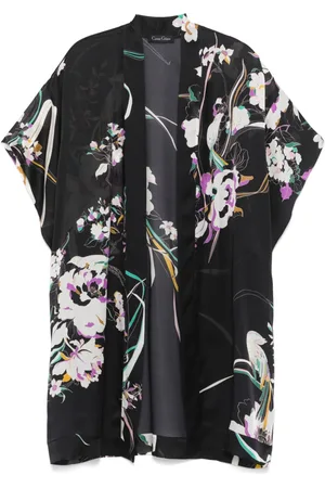 CARINE GILSON Floral-print silk robe