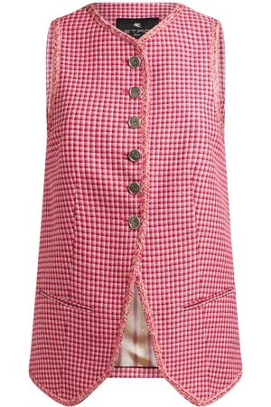 Etro Micro-check waistcoat