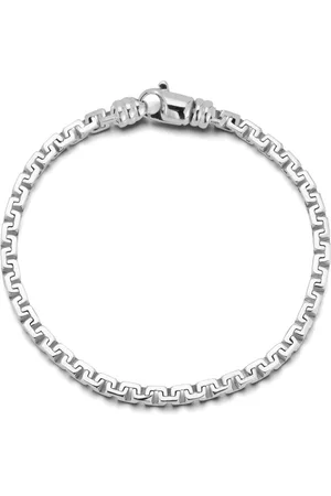 Mateo Sterling Square Link chain bracelet