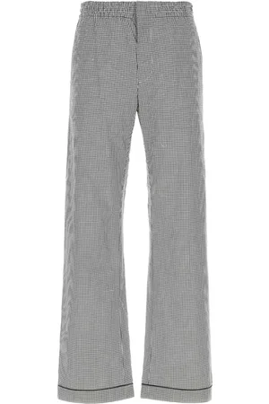 Prada Gingham-check trousers