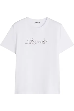 Lanvin Sequinned-logo T-shirt