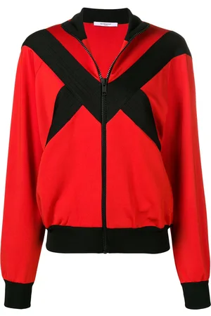 Givenchy Contrast panel zipped jacket