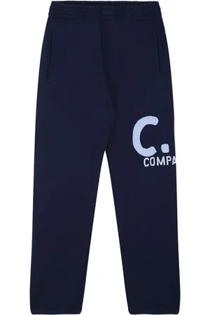 C.P. Company Logo-raised track pants