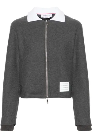 Thom Browne Contrasting-collar jacket
