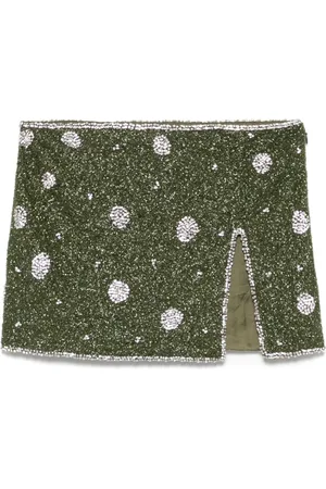 GIUSEPPE DI MORABITO Bead-embellished mini skirt