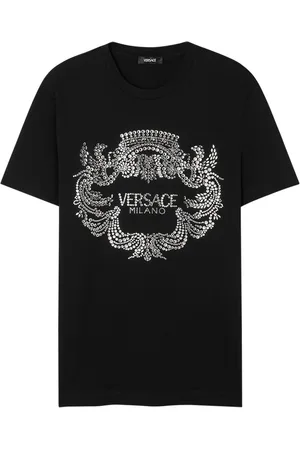 VERSACE Crystal-crest T-shirt