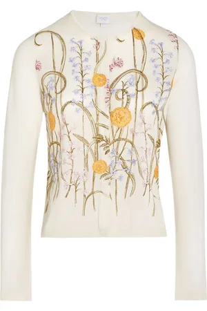 Giambattista Valli Marigold Bouquets-motif cardigan