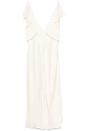 Jil Sander Satin midi dress