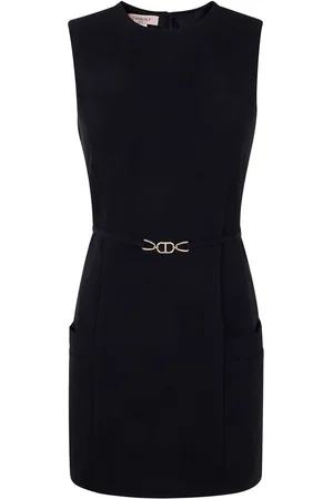 Twin-Set Logo-plaque sleeveless mini dress