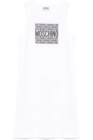Moschino Rubberised-logo dress