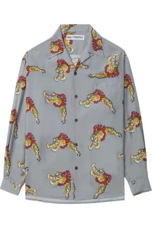 Wacko Maria X Tim Lehi tiger-print shirt