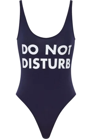 Moschino Do Not Disturb swimsuit