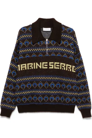 Marine Serre Jacquard sweater