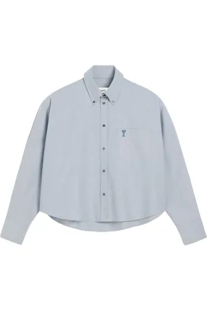 Ami Button-down cropped shirt