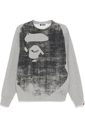 A Bathing Ape Faded-printed sweater