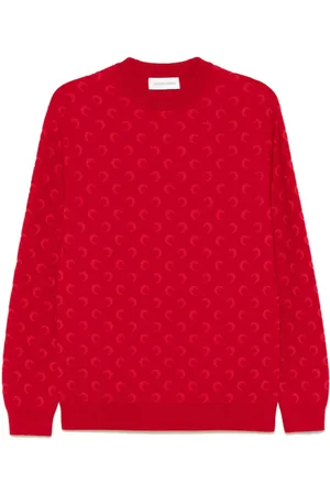 Marine Serre Moon-jacquard sweater