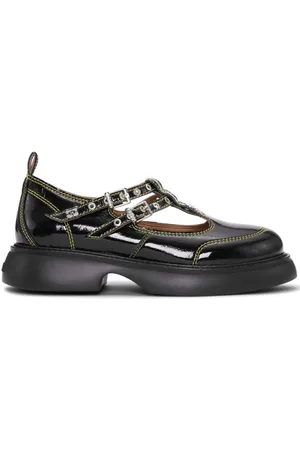 Ganni Logo-plaque loafers