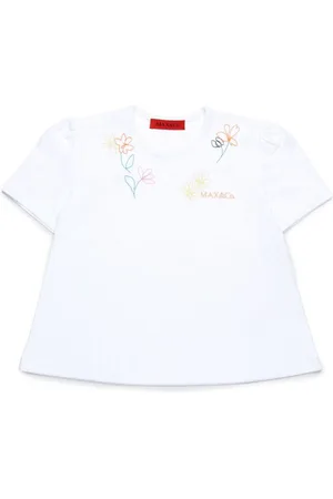 MAX&Co. Kids Floral embroidery T-shirt