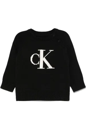 Calvin Klein Monogram-jacquard sweater