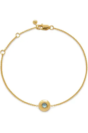 Monica Vinader 18kt yellow vermeil March Birthstone bracelet