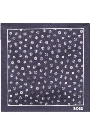 HUGO BOSS Floral-print handkerchief