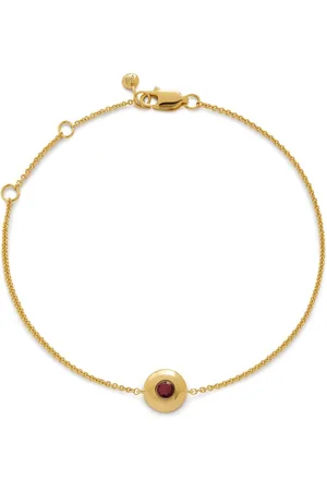 Monica Vinader 18kt yellow vermeil July Birthstone bracelet