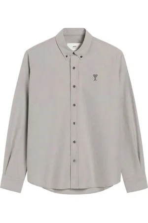 Ami Ami de Coeur-embroidered button-down shirt