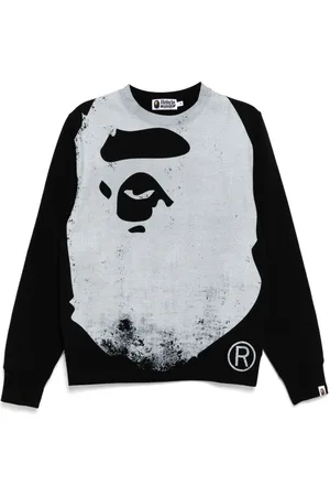A Bathing Ape Faded-printed sweater