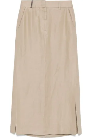 PESERICO SIGN Bead-embellished midi skirt