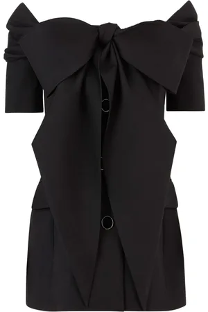 Nina Ricci Off-shoulder wool gabardine jacket