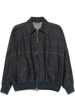 Brunello Cucinelli Denim bomber jacket