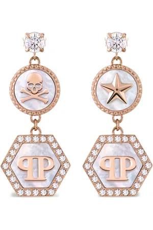 Philipp Plein Appliqué drop earrings