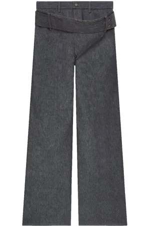 Courrèges Double belted jeans