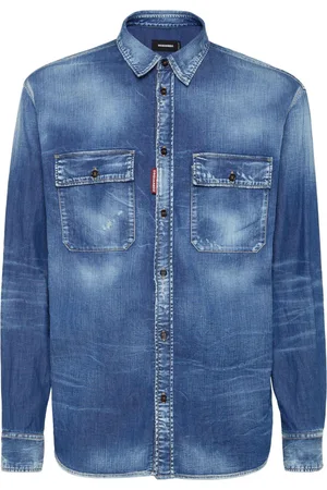 Dsquared2 Dark-wash denim shirt