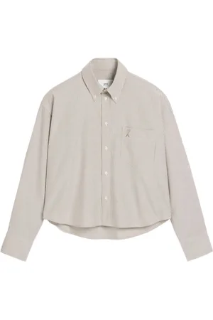 Ami Button-down cropped shirt