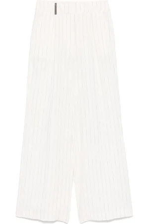 PESERICO SIGN Pinstripe trousers