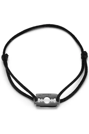 Mateo Sterling silver Blacken Razor Blade bracelet