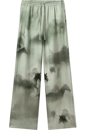 Stella McCartney Horse-print palazzo trousers