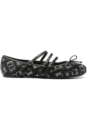 Pinko Crystal-embellished ballet flats