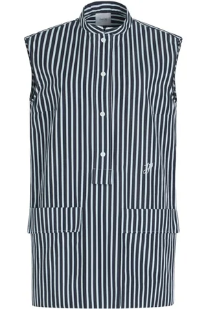 Patou Striped mini shirt dress