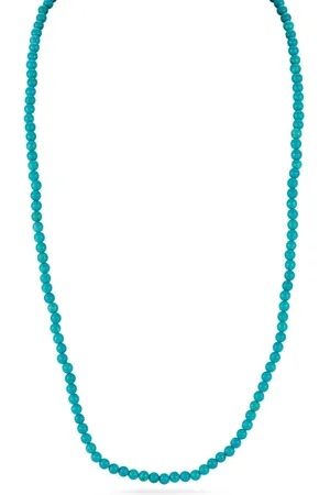 Mateo 14K yellow gold beaded turquoise necklace