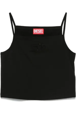 Diesel Rhinestone-logo tank top