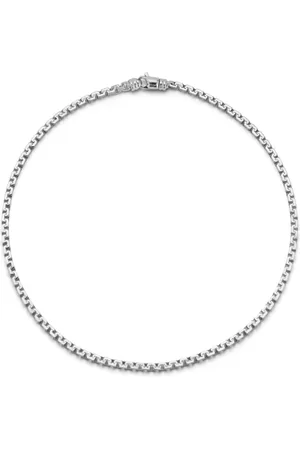 Mateo Sterling Square Link necklace